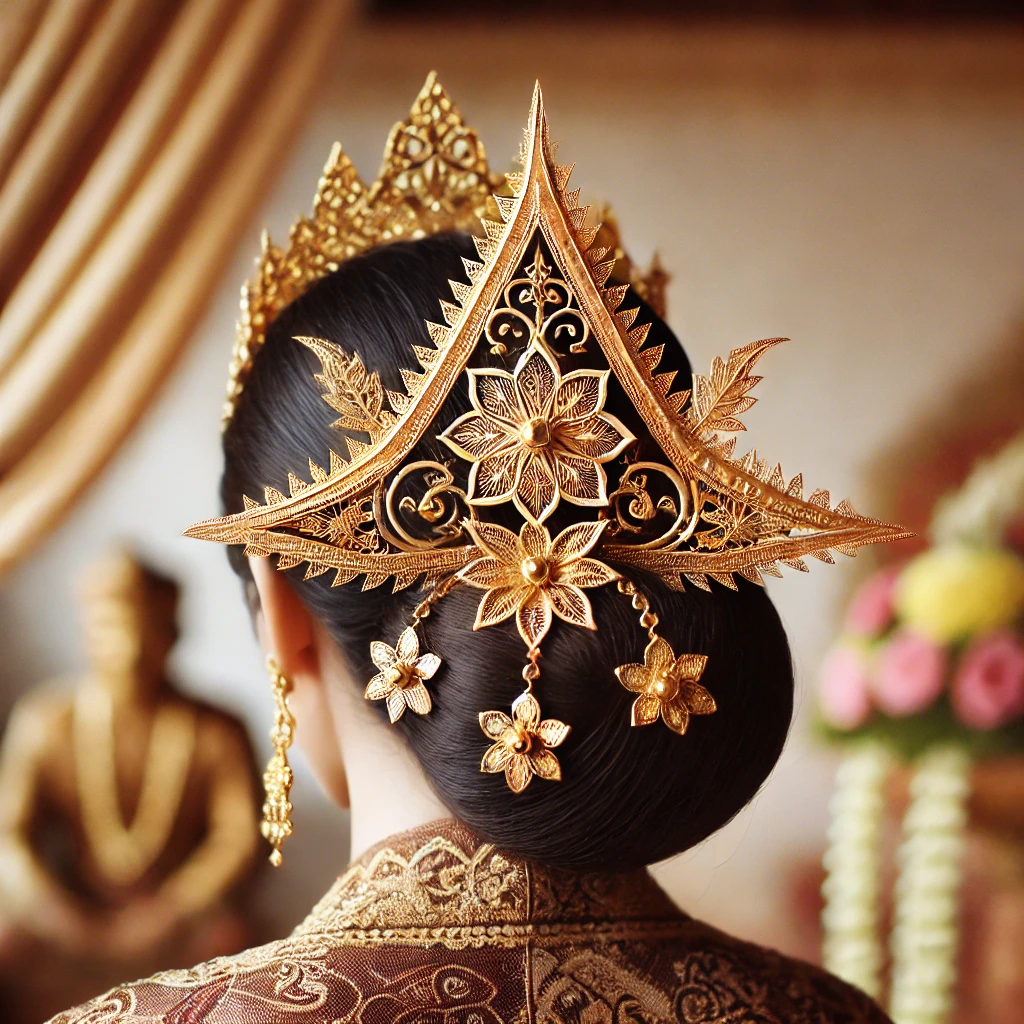 Makna dan Filosofi Gunungan pada Aksesoris Pengantin Perempuan Jawa